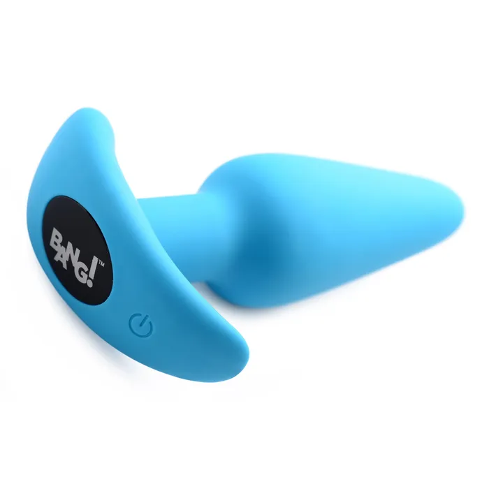 BANG Anal 21X Remote Control Vibrating Silicone Butt Plug Blue