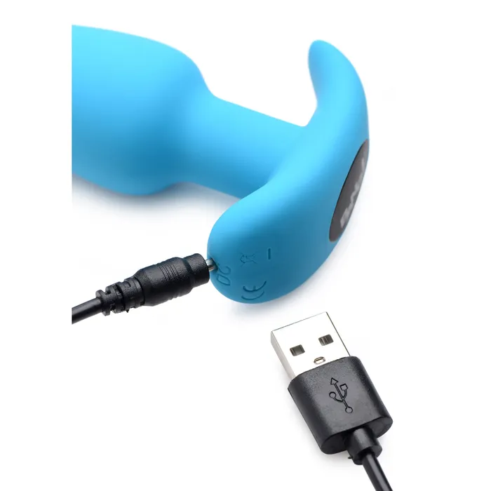 BANG Anal 21X Remote Control Vibrating Silicone Butt Plug Blue