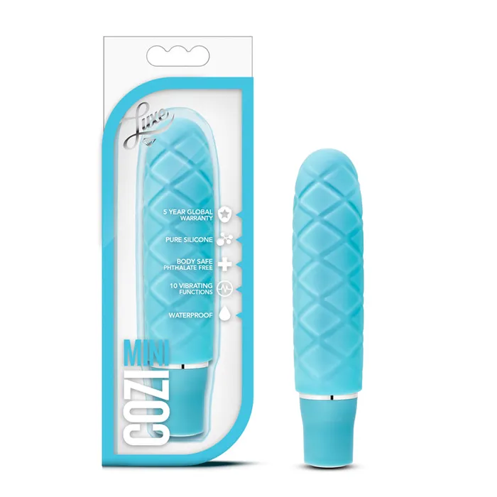 Blush Blush Luxe Cozi Mini Silicone Slimline Vibrator Aqua Vibrators