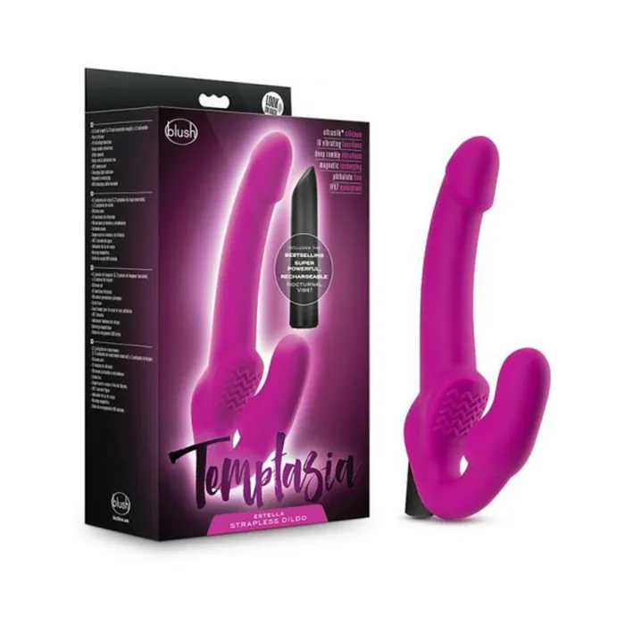Blush Dildos Temptasia Estella Strapless Silicone Dildo Pink