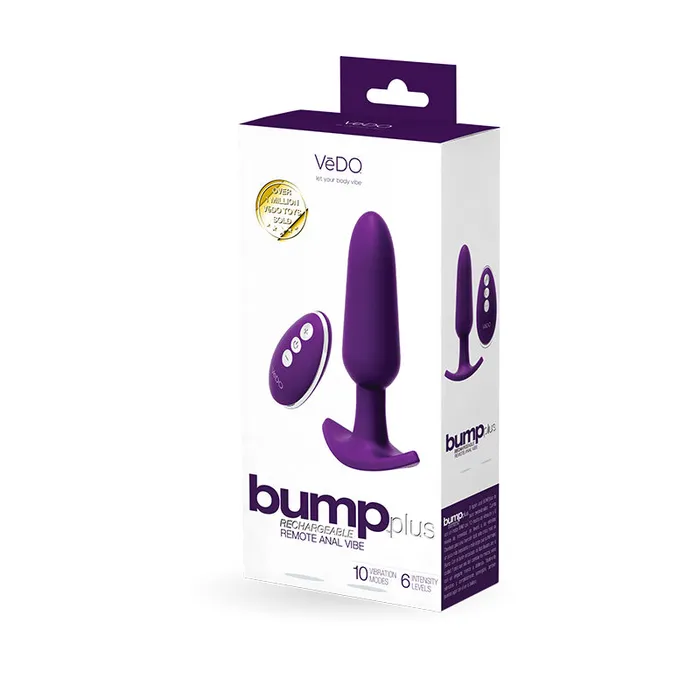 Bump Plus Rechargeable Remote Control Anal Vibe Purple Savvy Co Anal