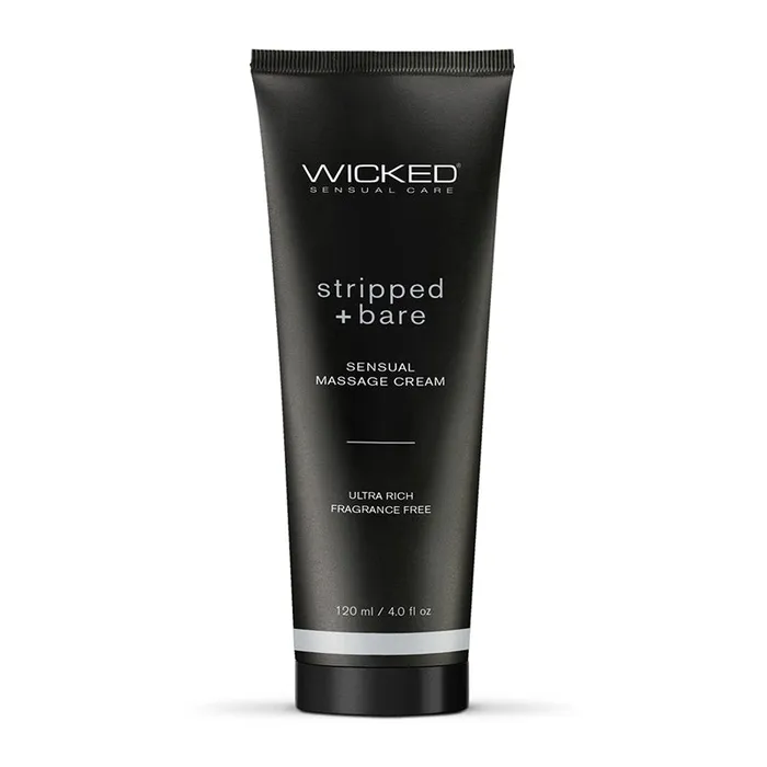 Couples Wicked Sensual Care Collection Wicked Stripped Bare Unscented Sensual Massage Cream 4 oz Couples Wicked Sensual Care Collection Wicked Stripped Bare Unscented Sensual Massage Cream 4 oz
