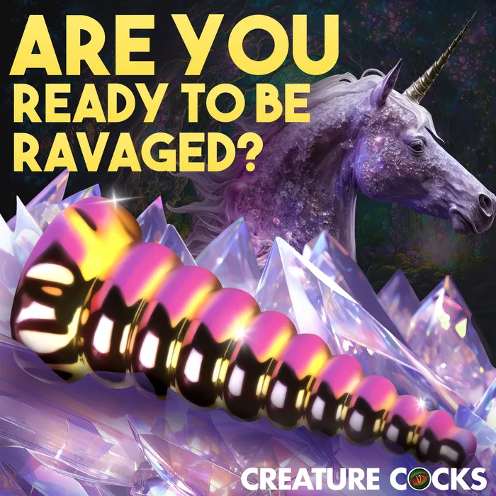 Creature Cocks Dildos Twilight Rainbow Glass Dildo