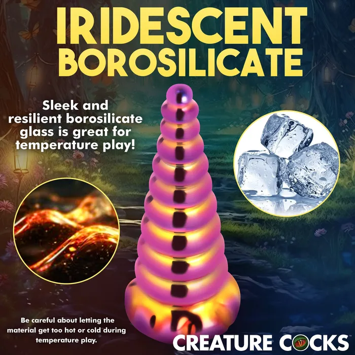 Creature Cocks Dildos Twilight Rainbow Glass Dildo