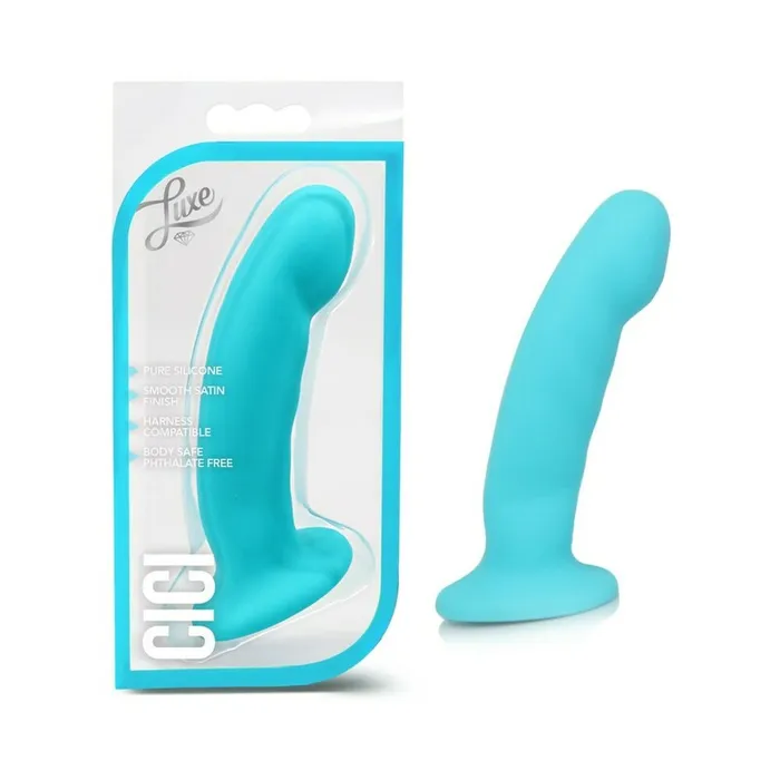 Dildos Blush Blush Luxe Cici 65 in Curved Silicone Dildo Blue