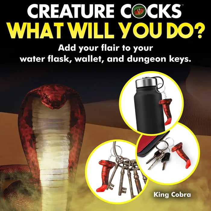 Dildos XR Brand CREATURE COCKS KING COBRA KEYCHIAN