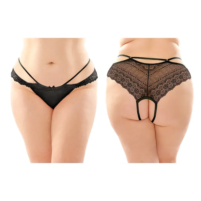 Fantasy Lingerie Female Sex Toys Fantasy Lingerie Posey Strappy Lace Microfiber Crotchless Panty 6Pack Queen Size Black Fantasy Lingerie Female Sex Toys Fantasy Lingerie Posey Strappy Lace Microfiber Crotchless Panty 6Pack Queen Size Black