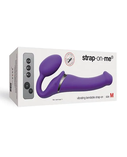 Female Sex Toys Dorcel Strap On Me Vibrating Bendable M Strapless Strap On Purple