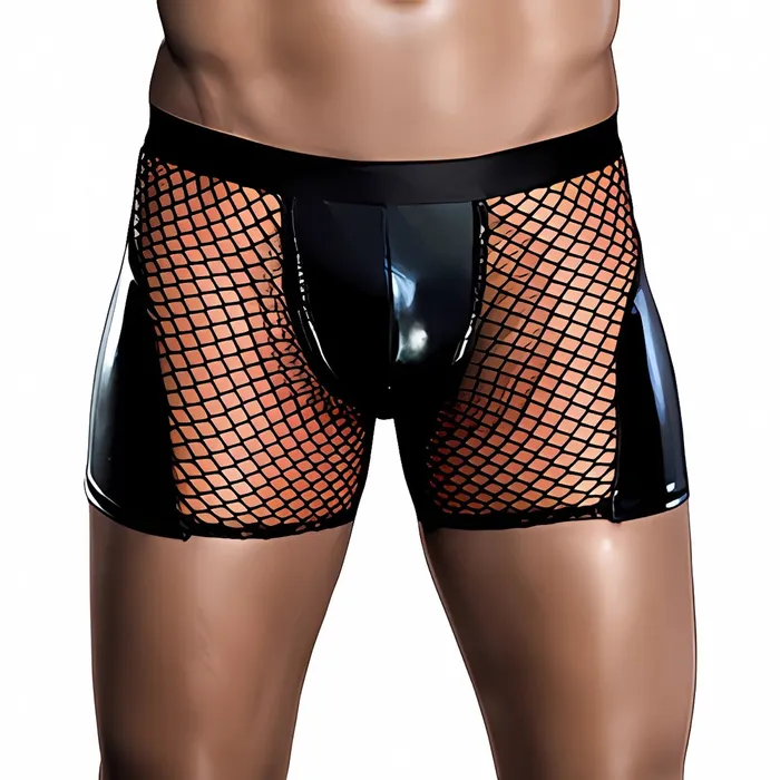 Female Sex Toys Mens Mesh Shorts with Wet Look YoYoLemon