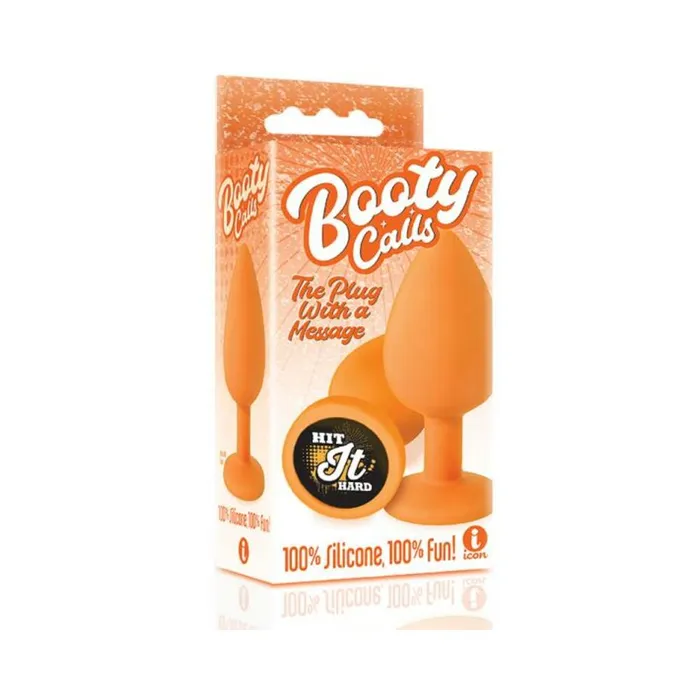 Icon Brands Inc The 9s Booty Call Silicone Butt Plug Orange Hit It Hard Anal Icon Brands Inc The 9s Booty Call Silicone Butt Plug Orange Hit It Hard Anal