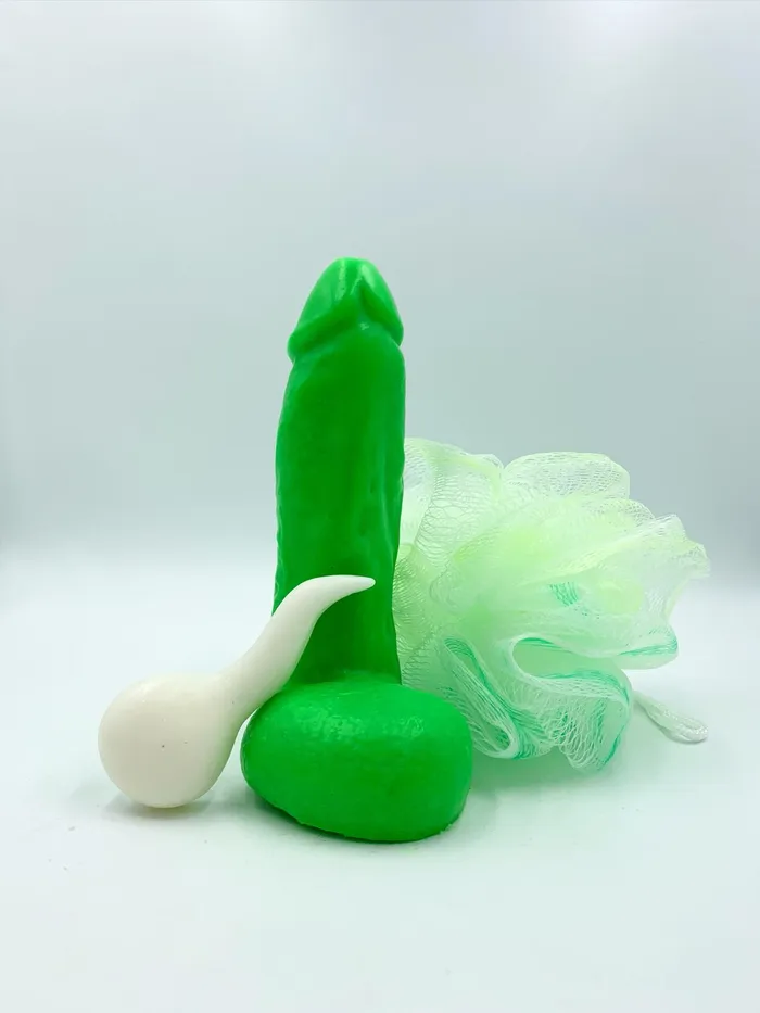 Its the Bomb Male Sex Toys Martian Green Penis Stroker Jr wSpermie Soap Suction Cup included Its the Bomb Male Sex Toys Martian Green Penis Stroker Jr wSpermie Soap Suction Cup included