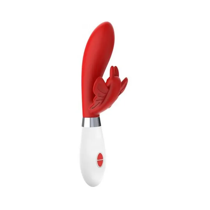 Luna Neon Alexios Ultrasoft Silicone Dual Stimulator Red Shots America LLC Female Sex Toys Luna Neon Alexios Ultrasoft Silicone Dual Stimulator Red Shots America LLC Female Sex Toys