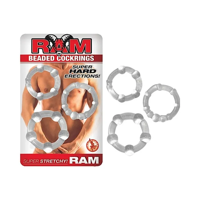 Male Sex Toys Beaded C Ring 3 Pack Set Nasstoys