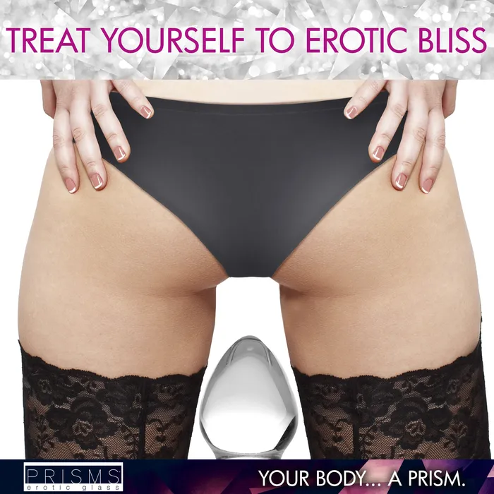 Male Sex Toys Triplets 3 Piece Glass Anal Plug Kit Prisms Erotic Glass