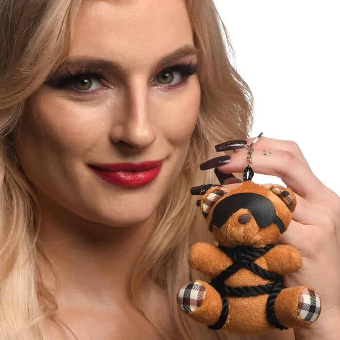 Master Series Vibrators Rope Teddy Bear Keychain