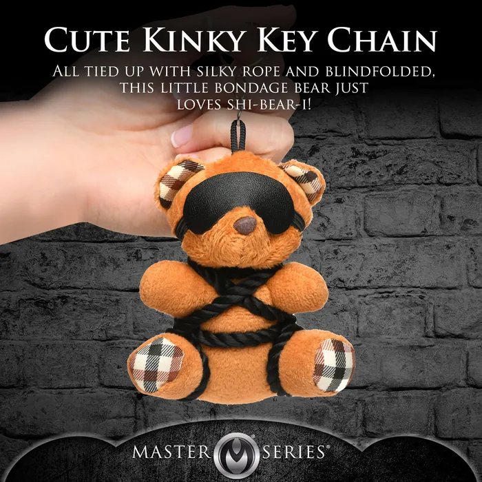 Master Series Vibrators Rope Teddy Bear Keychain