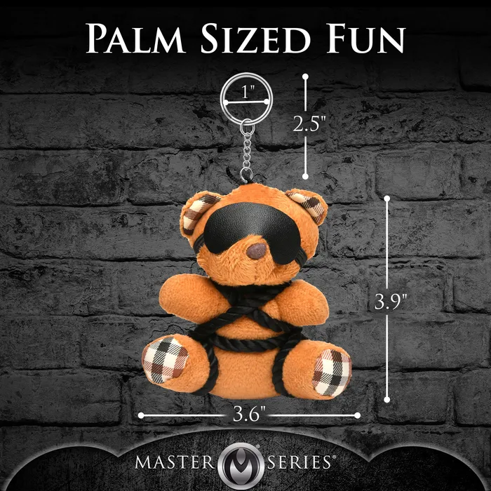 Master Series Vibrators Rope Teddy Bear Keychain