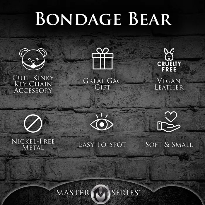 Master Series Vibrators Rope Teddy Bear Keychain