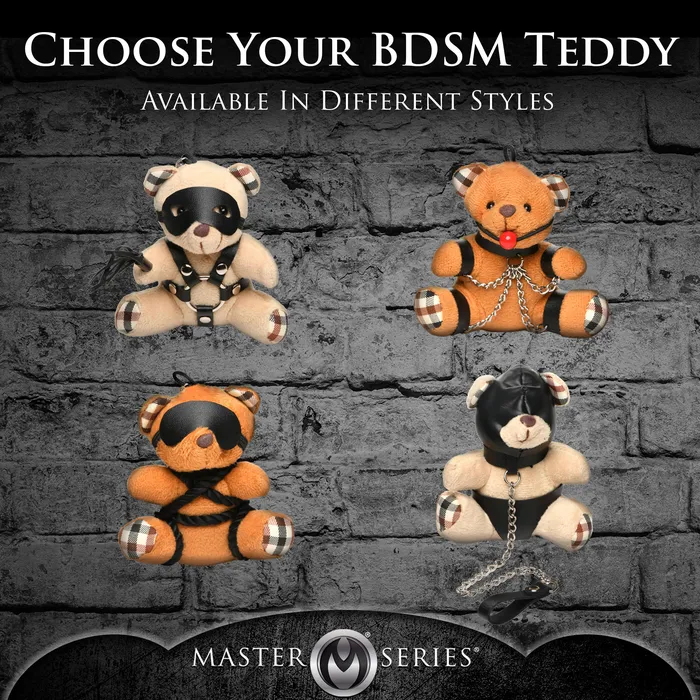 Master Series Vibrators Rope Teddy Bear Keychain