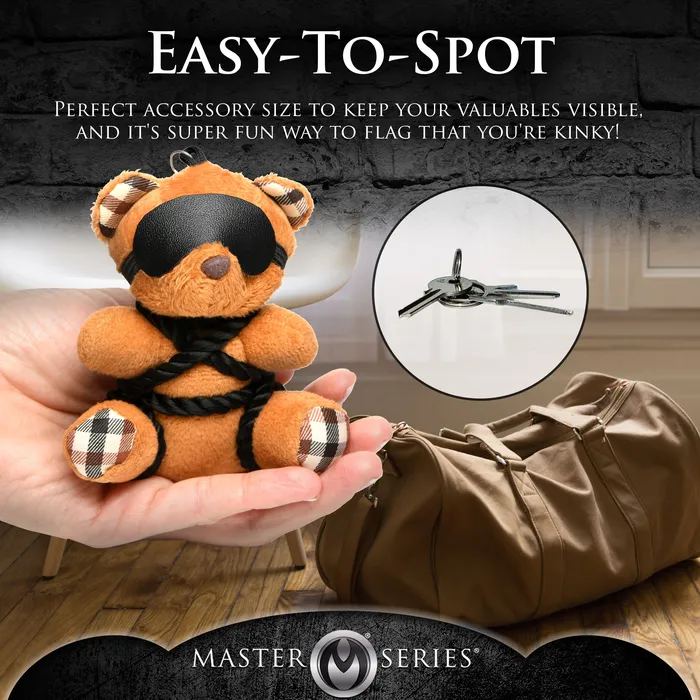 Master Series Vibrators Rope Teddy Bear Keychain