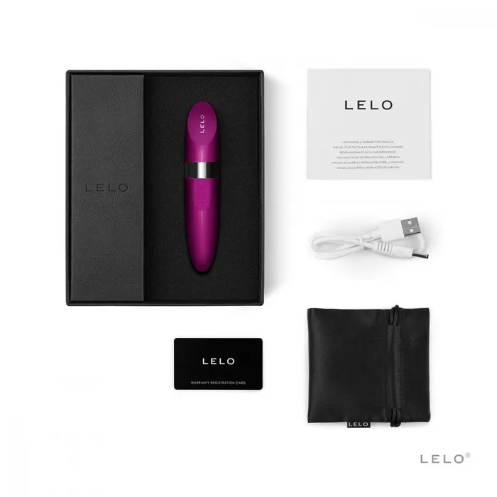 Mia 2 Lipstick Looking Vibe Vibrator Breast Cancer Awareness PINK by LELO Entrenue Vibrators