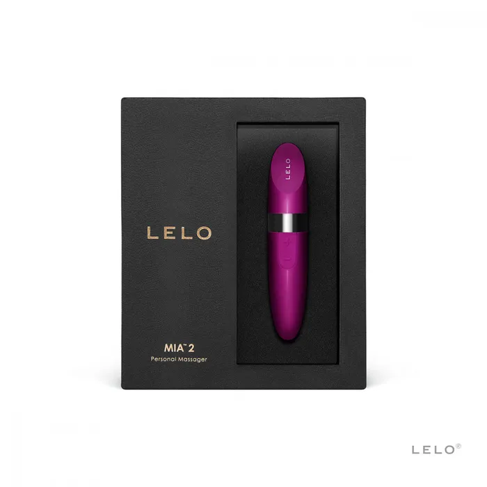 Mia 2 Lipstick Looking Vibe Vibrator Breast Cancer Awareness PINK by LELO Entrenue Vibrators