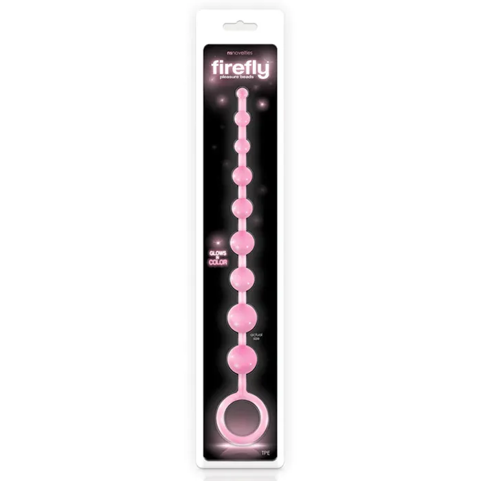 New Sensations Novelties Inc Firefly Pleasure Beads Pink Vibrators