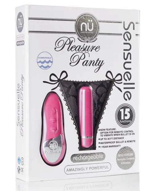 Novel Creations Usa INC Female Sex Toys Sensuelle Pleasure Panty Bullet Wremote Control 15 Function