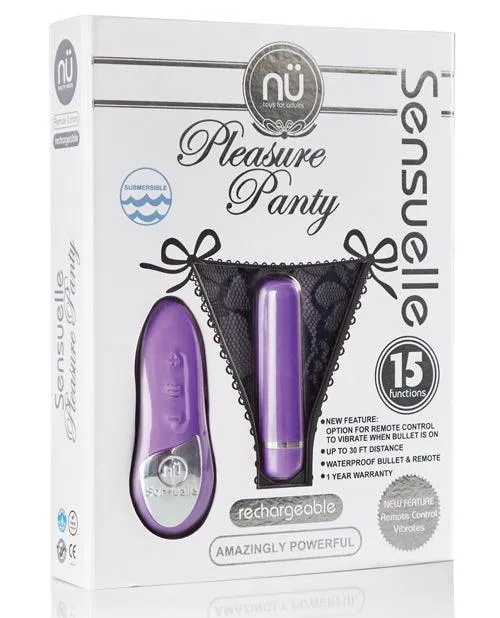 Novel Creations Usa INC Female Sex Toys Sensuelle Pleasure Panty Bullet Wremote Control 15 Function