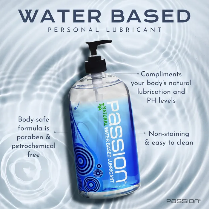 Passion Natural WaterBased Lubricant 16 oz Passion Lubricants Sexual Health Wellbeing