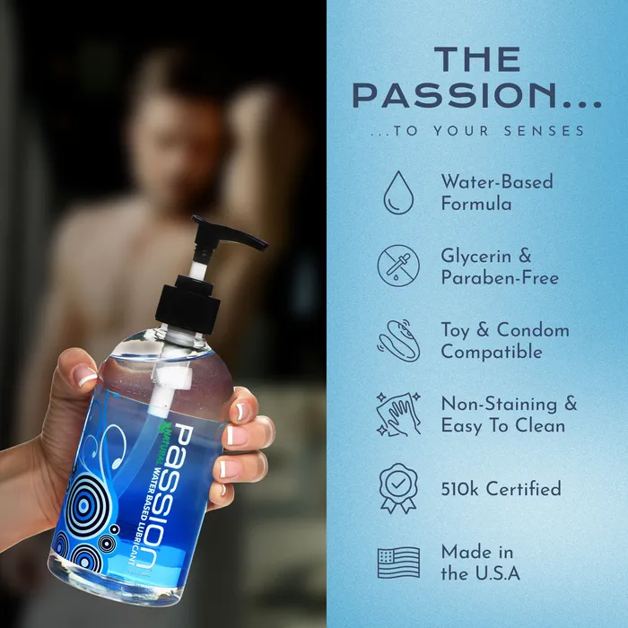 Passion Natural WaterBased Lubricant 16 oz Passion Lubricants Sexual Health Wellbeing