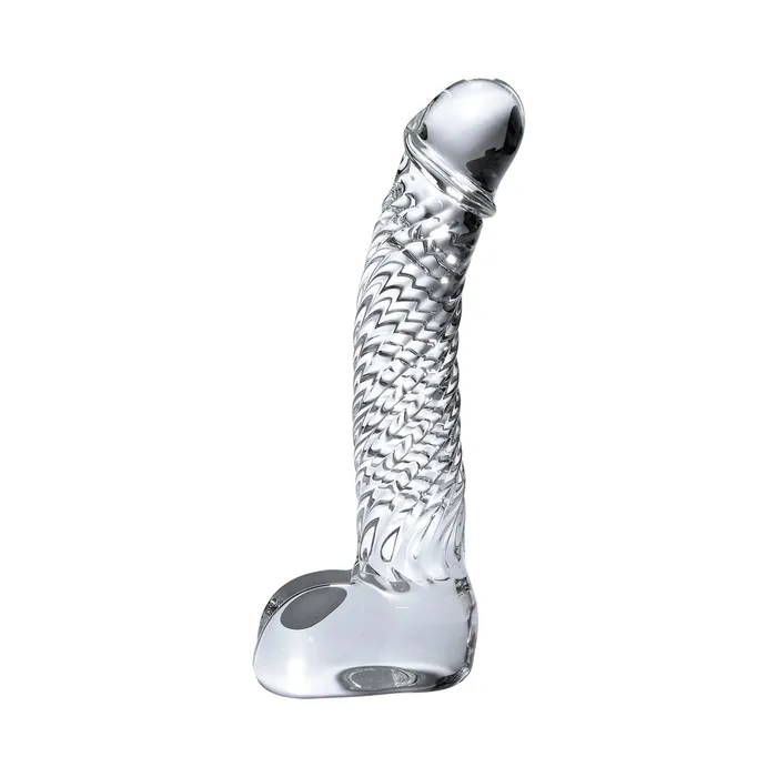 Pipedream Dildos Icicles No 61 Clear Glass Realistic Dildo
