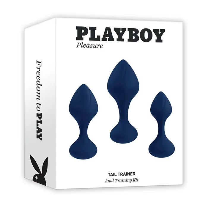 Playboy Tail Trainer 3Piece Silicone Anal Training Kit Navy Evolved Male Sex Toys Playboy Tail Trainer 3Piece Silicone Anal Training Kit Navy Evolved Male Sex Toys