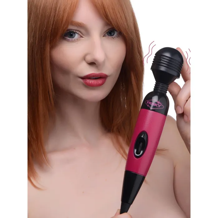 Playful Pleasure Wand MultiSpeed Vibrating Wand Pink Frisky Vibrators