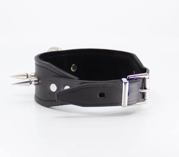 Restraints Love in Leather COL005 Spiked Leather Collar