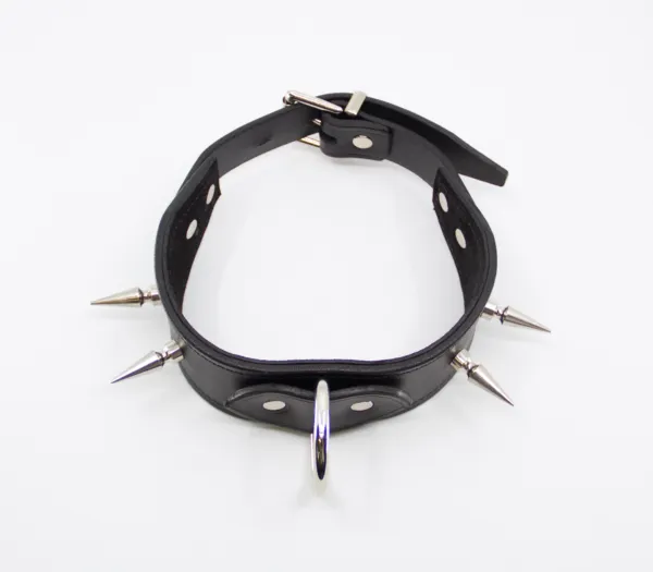 Restraints Love in Leather COL005 Spiked Leather Collar