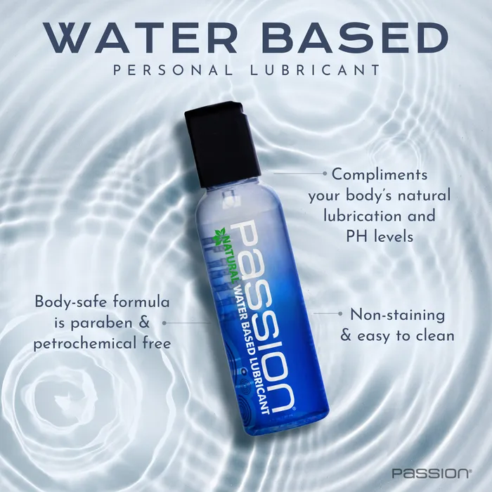Sexual Health Wellbeing Passion Natural WaterBased Lubricant 2 oz Passion Lubricants