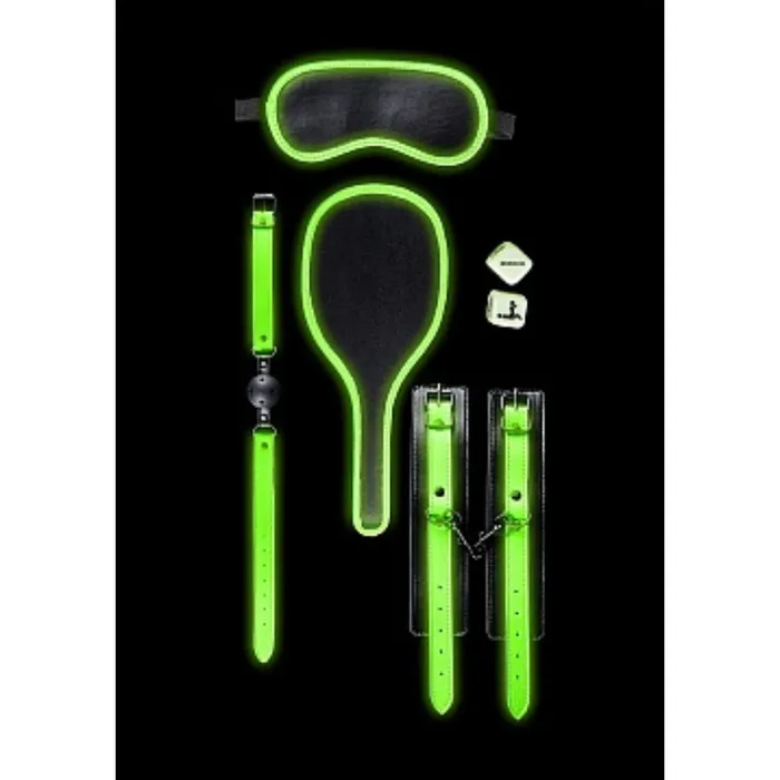 SHOTS AMERICA LLC Dildos OUCH GLOW IN THE DARK BONDAGE KIT 1
