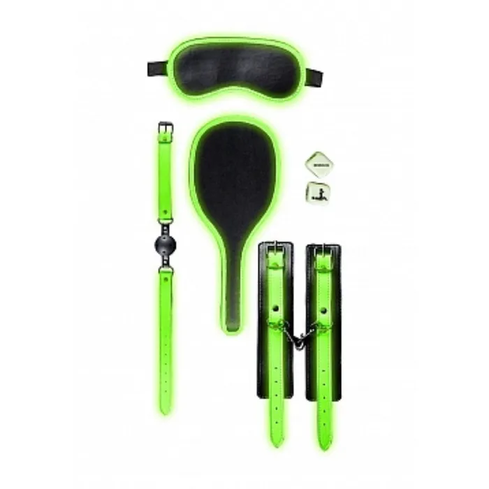 SHOTS AMERICA LLC Dildos OUCH GLOW IN THE DARK BONDAGE KIT 1