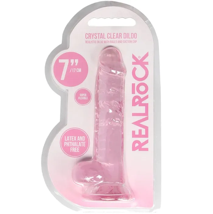 Shots Toys Female Sex Toys RealRock 7 Realistic Dildo With Balls