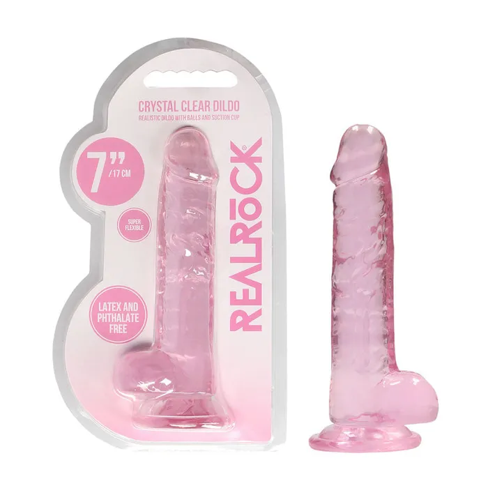 Shots Toys Female Sex Toys RealRock 7 Realistic Dildo With Balls