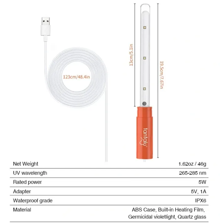 Tantaly Tantaly UVC Germicidal Heating Rod Vibrators