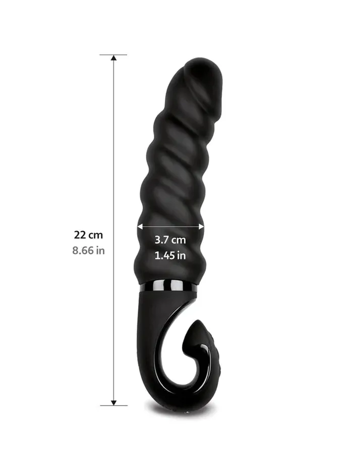 Vibrators Entrenue Gjack 2 Vibrator w BioSkin Mystic Noir Black