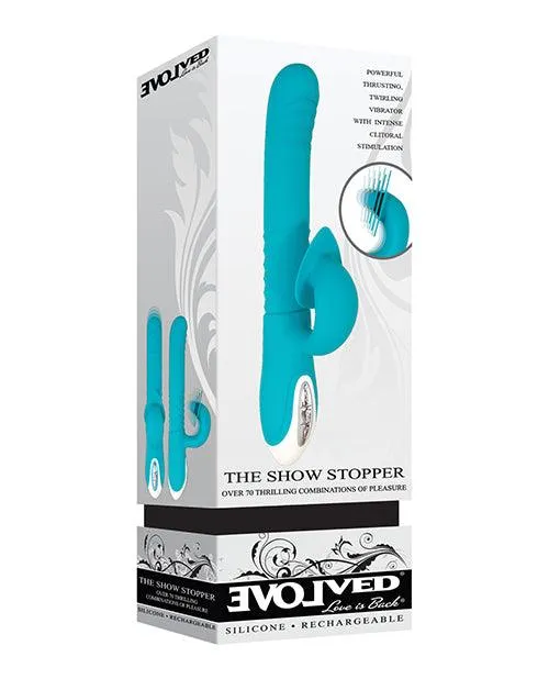 Vibrators Evolved The Show Stopper Teal Evolved Novelties INC