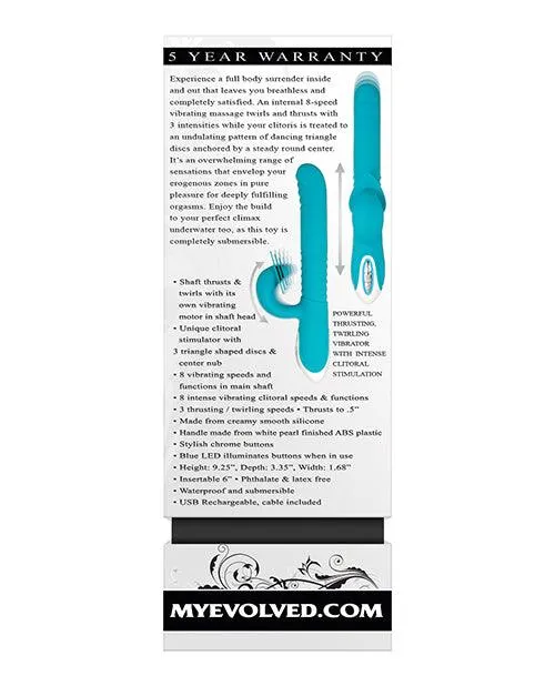 Vibrators Evolved The Show Stopper Teal Evolved Novelties INC
