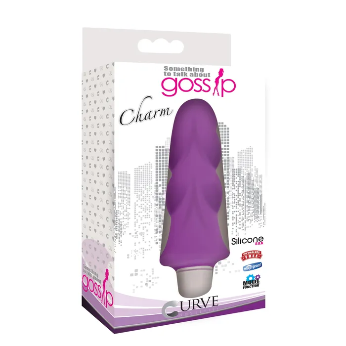 Vibrators Gossip Charm 7 Function Petite Silicone Vibe Purple