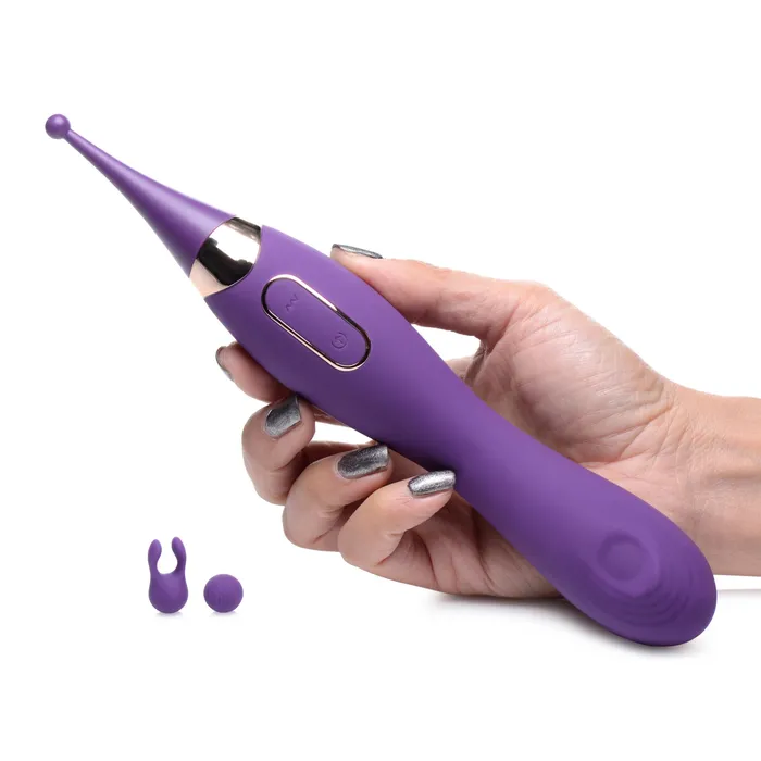 Vibrators Inmi Power Zinger Pro Pulsing GSpot Pinpoint Vibe w Attachments