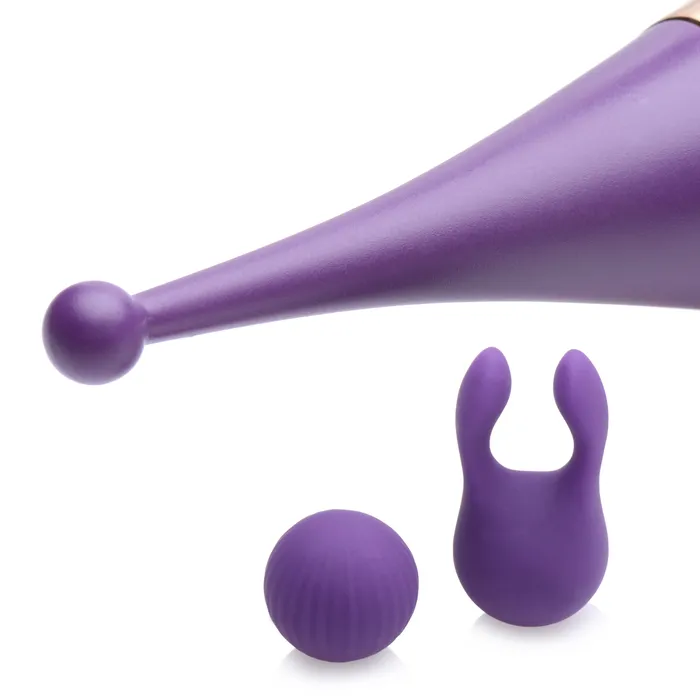 Vibrators Inmi Power Zinger Pro Pulsing GSpot Pinpoint Vibe w Attachments