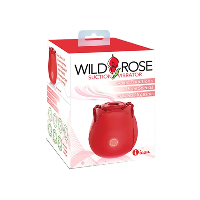 Wild Rose The Classic Suction Vibrator Red Icon Brands Inc Vibrators