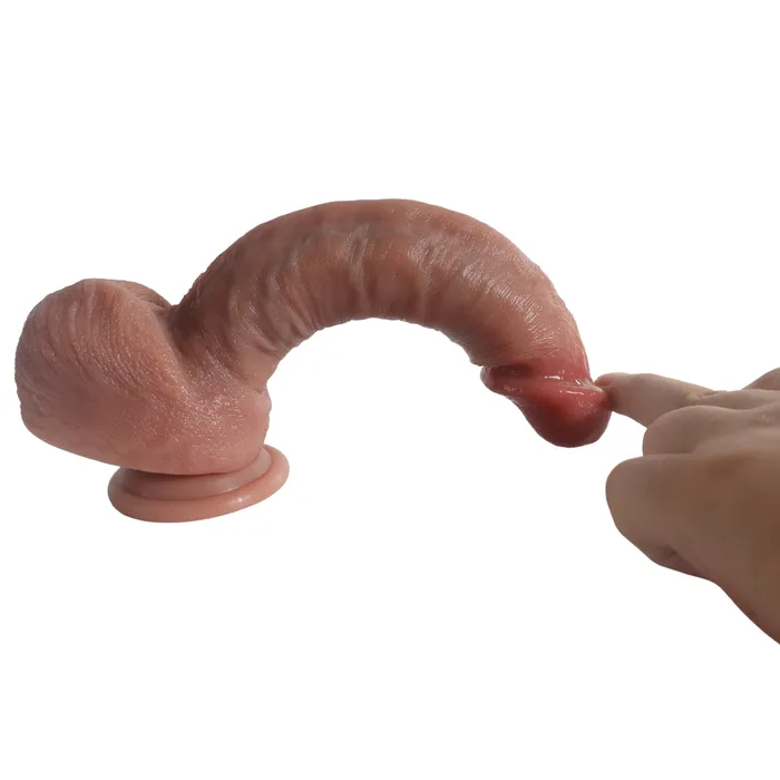 YoYoLemon Anal YoYoLemon Realistic Dildo 8 Inch Thrusting and Heating and Vibrating Suction Cup For Hand Free